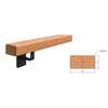 Image du produit Rampe d'Escalier - Type Rectangulaire - 33 x 50 mm - Ch&ecirc;ne 1er Choix - LG ML