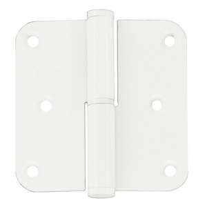 Image produit HDD - Paumelle - 80 x 80 x 2,5 mm - Blanc (Droite)