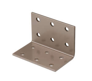 Image produit Equerre d'assemblage - Multi trous - Beige - 40 x 40 x 60 mm