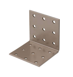 Image produit Equerre d'assemblage - Multi trous - Beige - 60 x 60 x 60 mm