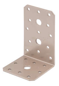 Image produit Equerre d'assemblage - Multi trous - Beige - 100 x 60 x 60 mm