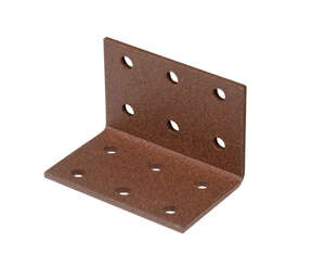 Image produit Equerre d'assemblage - Multi trous - Brun Rouille - 40 x 40 x 60 mm