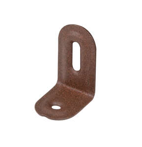 Image produit Equerre emboutie avec r&eacute;glage par boutonni&egrave;re - Brun Rouille - 28 x 40 x 22 mm