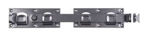 Image produit DURAVIS&reg; - Verrou de Portail Double &agrave; bascule - Noir Diamant - 423 x 70 mm