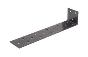 Image produit Equerre &agrave; b&eacute;ton / de poutre - Multi trous - Noir Diamant - 205 x 40 x 40 mm