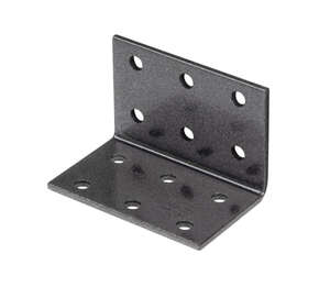 Image produit Equerre d'assemblage - Multi trous - Noir Diamant - 40 x 40 x 60 mm
