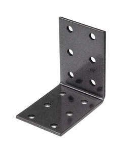 Image produit Equerre d'assemblage - Multi trous - Noir Diamant - 60 x 60 x 40 mm