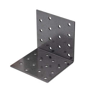 Image produit Equerre d'assemblage - Multi trous - Noir Diamant - 80 x 80 x 80 mm