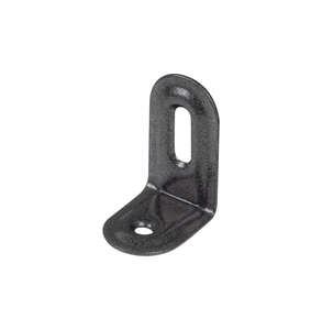 Image produit Equerre emboutie avec r&eacute;glage par boutonni&egrave;re - Noir Diamant - 28 x 40 x 22 mm