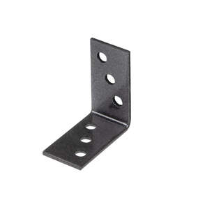 Image produit Equerre d'assemblage - Multi trous - Noir Diamant - 40 x 40 x 20 mm