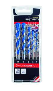 Image produit Alpen - Cassette Profi Foret Granit PG (5 pi&egrave;ces): &Oslash; 4|5|6|8|10 mm