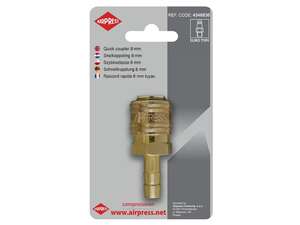 Image produit AIRPRESS RACCORD RAPIDE PORTE TUYAUX 8mm