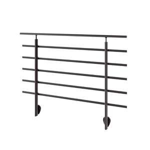 Image produit SOGEM - Garde-corps 'Pure Black' - Kit RAL 9005 - Fixation lat&eacute;rale - 1,5 m&egrave;tre