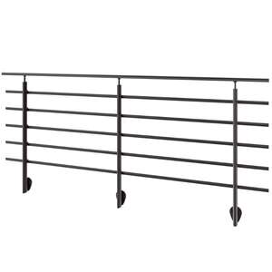 Image produit SOGEM - Garde-corps 'Pure Black' - Kit RAL 9005 - Fixation lat&eacute;rale - 2,5 m&egrave;tres