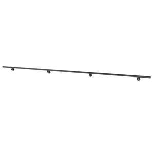 Image produit Rampe d'Escalier - Profil Goutte d'eau 60 mm - RAL 9005 - Mod&egrave;le 'Pure Black' Sogem - 200 & 300 cm