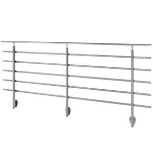 Image produit SOGEM - Garde-corps 'Pure Titanium' - Kit Alu anodis&eacute; - Fixation lat&eacute;rale - 2,5 m&egrave;tres