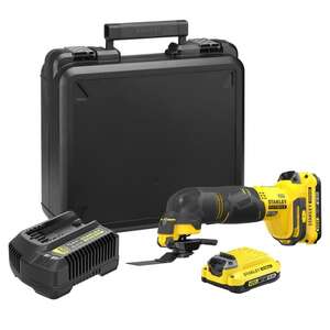 Image produit Stanley V20 Multitool 18V , 2x2.0Ah, Chargeur 2A, Coffret SFMCE500D2K-QW