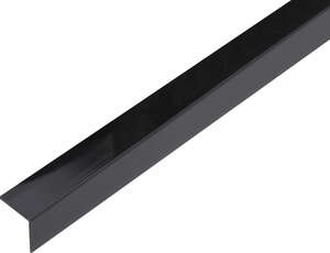 Image produit Corni&egrave;re adh&eacute;sive PVC noir brillant20x20x1,5/2,6m