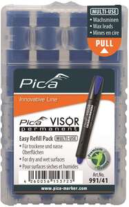 Image produit PICA - Recharge p/Marqueur Permanent (VISOR) - Pointe de 10 mm - Bleu - (4 pcs)