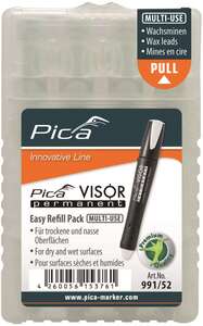 Image produit PICA - Recharge p/Marqueur Permanent (VISOR) - Pointe de 10 mm - Blanc - (4 pcs)