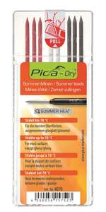 Image produit PICA - Recharge (DRY) (SUMMERHEAT) Jusqu'&agrave; 70&deg; - Rouge (3x) / Blanc (2x) / Graphite 2B (3x) - (8 mines)