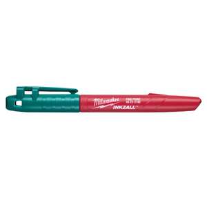 Image produit Milwaukee INKZALL Marqueur pointe fine couleurs blue/rouge/vert/noir 48223106
