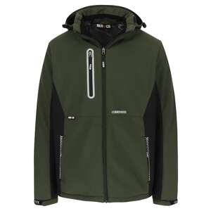 Image produit HEROCK&reg;- Veste Softshell Taris - Kaki fonc&eacute;/Noir