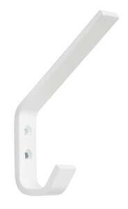 Image produit Crochet Porte-Manteau - Inox - Blanc - 19 x 118 x 78 mm