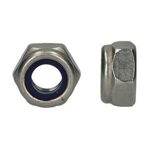 Image produit Ecrou Hexagonal Autobloquant - Inox A2 - DIN 985 - M6 &agrave; M12