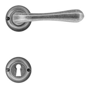 Image produit HDD - B&eacute;quille - Gretana - Old Silver - Rosace + Entr&eacute;e (par paire)