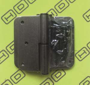 Image produit HDD - Paumelle Skin - 80 x 80 x 2,5 mm - Old Silver (Droite) - (3 pi&egrave;ces + Vis)