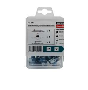 Image produit SIMPSON - Kit de Fixations pour Pied de Poteau - Noir