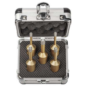 Image produit CUTZ - Coffret PROMO de tr&eacute;pans SET A pour meuleuse compos&eacute; des diam&egrave;tres 2 x 6 mm, 2 x 8 mm, 1 x 10 mm