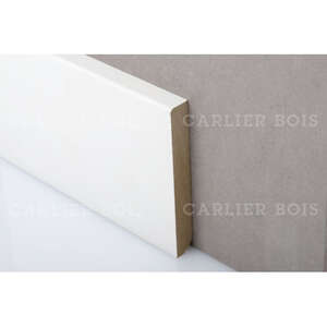 Image produit Plinthe MDF - Droite - Pr&eacute;peint Blanc - 12 x 90 x 2440 mm MP2600