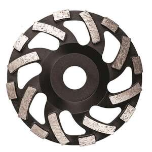 Image produit CUTZ - Disque Diamant BLACK MASTER Segments courts bras&eacute;s &agrave; l'argent grains moyens &oslash; 125 mm Al&eacute;sage 22,2 mm
