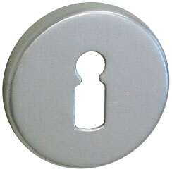 Image produit Entr&eacute;e de Cl&eacute; - Alu Argent - Vis invisibles - &Oslash; 50 mm (2 pi&egrave;ces)