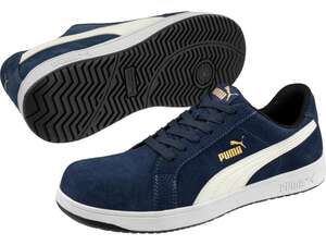 Image produit PUMA - Chaussures de S&eacute;curit&eacute; Basse Iconic Su&egrave;de S1 - Bleu