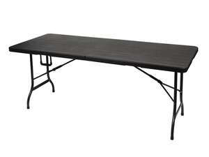 Image produit Table pliante Noir Imitation bois - 180 x 75 x 74 cm (PROMO)