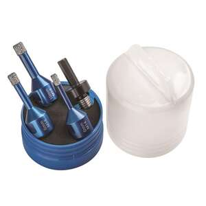 Image produit CUTZ - Coffret Tr&eacute;pans SET J meuleuse M14 1x 16 mm, 1x 8 mm, 1x 10 mm, 1x adaptateur hexagonal M14