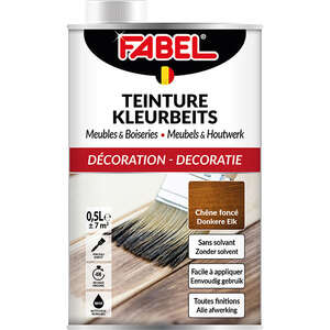 Image produit Fabel&reg; - Teinture Meuble & Boiserie - Ch&ecirc;ne fonc&eacute; (500 ml)