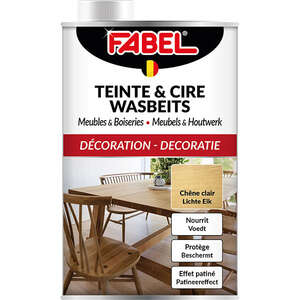 Image produit Fabel&reg; - Teinte et Cire Meuble & Boiserie - Ch&ecirc;ne clair (500 ml)
