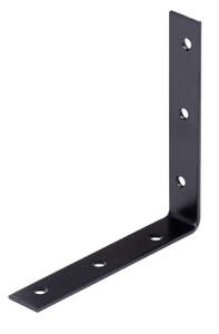 Image produit Equerre sur chant - Equerre de chaise - Noir - 125 x 125 x 22 mm