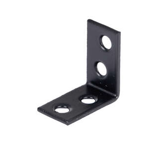 Image produit Equerre sur chant - Equerre de chaise - Noir - 25 x 25 x 14 mm