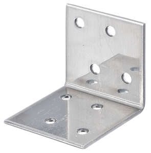 Image produit Equerre d'assemblage - Multi trous - Inox - 40 x 40 x 40 x 2 mm