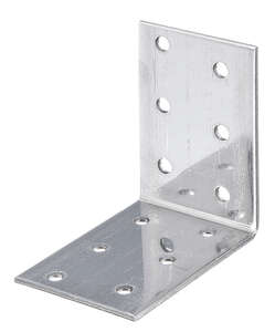 Image produit Equerre d'assemblage - Multi trous - Inox - 60 x 60 x 40 x 2 mm