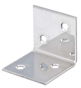 Image produit Equerre d'assemblage - Multi trous - Inox - 40 x 40 x 40 x 2 mm