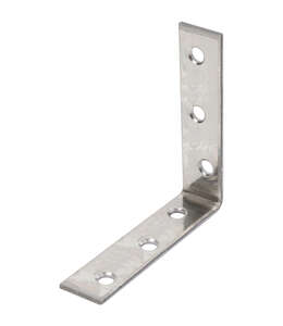 Image produit Equerre sur chant - Equerre de chaise - Inox - 60 x 60 x 16 x 2 mm