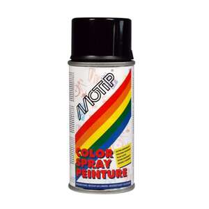 Image produit (s) Motip&reg;- Peinture D&eacute;co en Spray - Noir Fonc&eacute; (RAL 9005) - Brillant (150 ml)