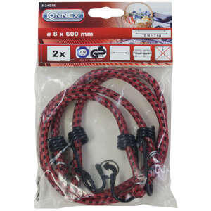 Image produit Tendeur Elastique avec crochets &Oslash; 8 mm x 60 cm (2 Pi&egrave;ces)