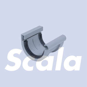 Image produit Scala - Jonction pour Goutti&egrave;re G80 - Gris Clair